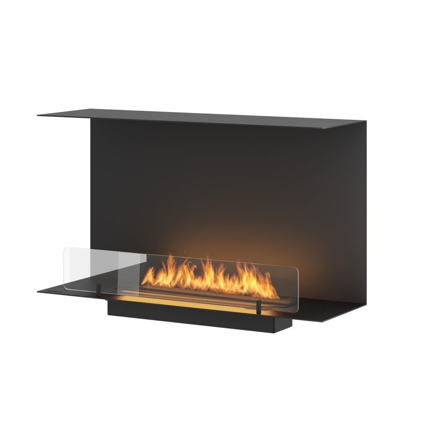InFire - Vestavěný BIO krb 80x45 cm 3kW černá