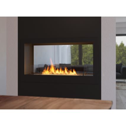 InFire - Vestavěný BIO krb 90x50 cm 3kW oboustranný