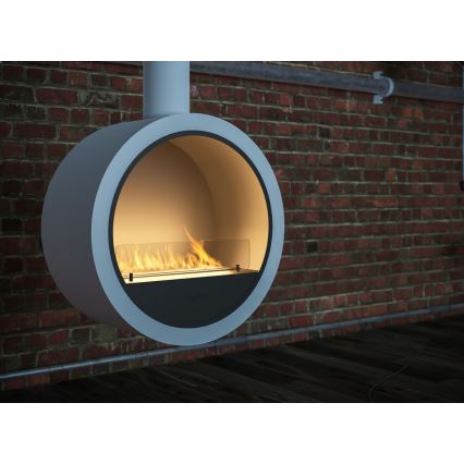 InFire - Závěsný BIO krb pr. 70 cm 3kW bílá