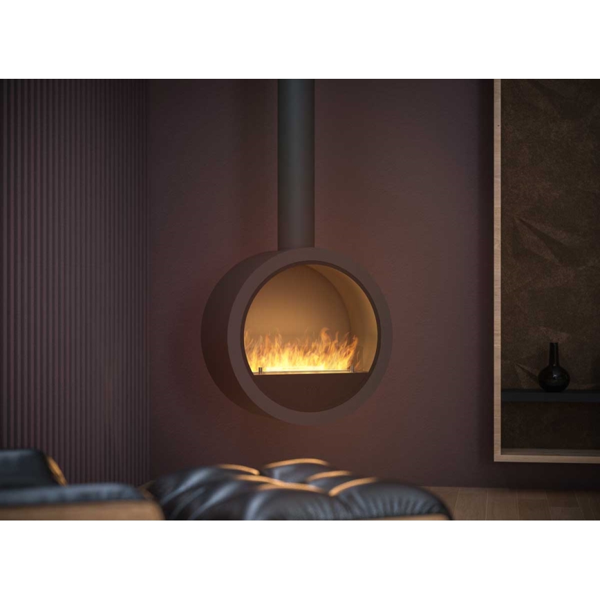 InFire - Závěsný BIO krb pr. 70 cm 3kW černá