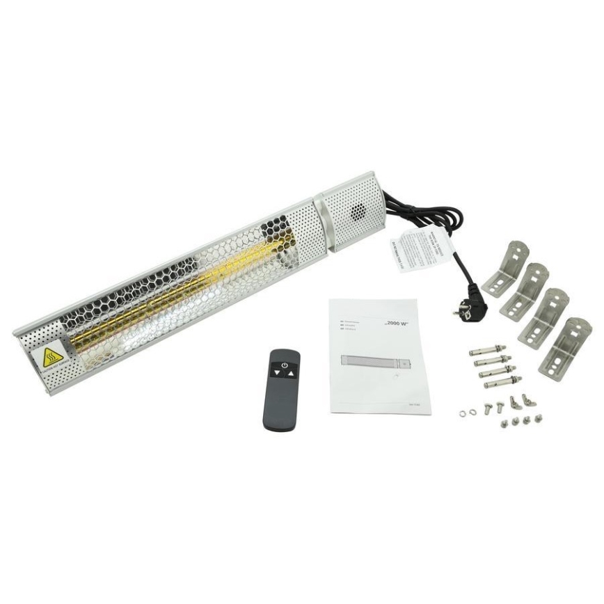 Infrazářič 1000/2000W/230V IP55 + dálkové ovládání