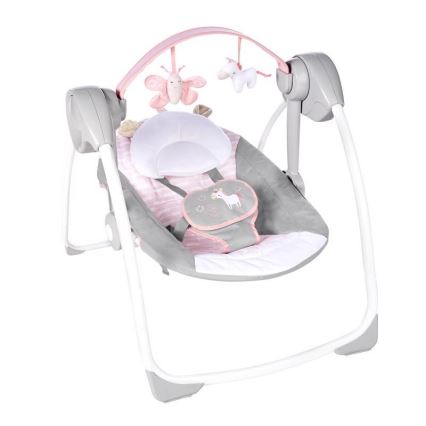 Ingenuity - Dětská houpačka s melodií FLORA THE UNICORN 4xLR14