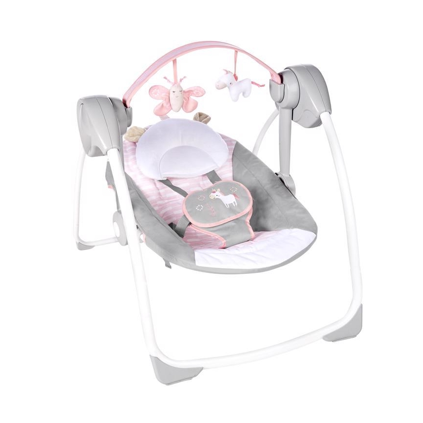 Ingenuity - Dětská houpačka s melodií FLORA THE UNICORN 4xLR14