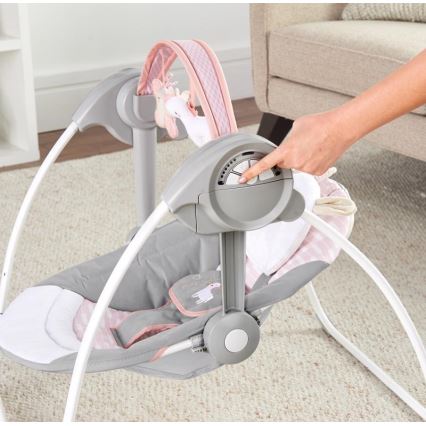 Ingenuity - Dětská houpačka s melodií FLORA THE UNICORN 4xLR14