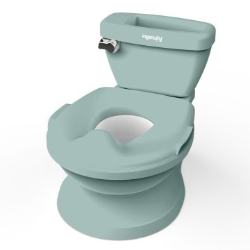 Ingenuity - Dětská toaleta se zvukem MY SIZE zelená 2xAAA