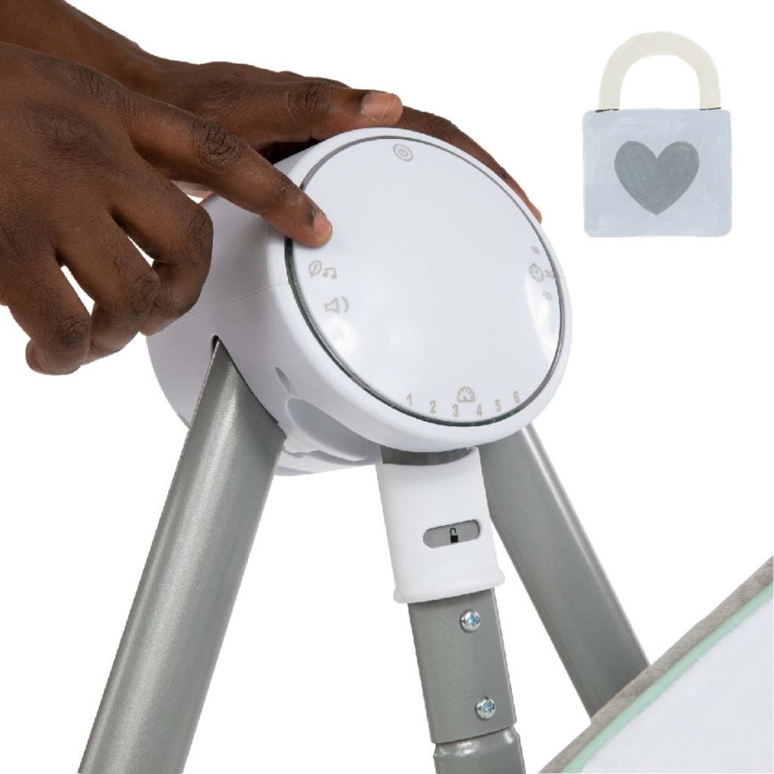 Ingenuity - Dětská vibrující houpačka s melodií ANYWAY SWAY RAY 4xLR14