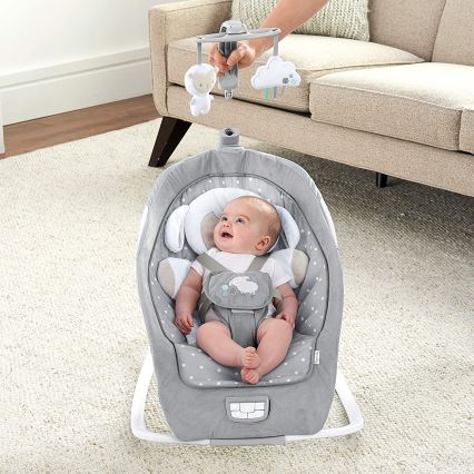 Ingenuity - Dětské houpátko s melodií CUDDLE LAMB 3xLR14