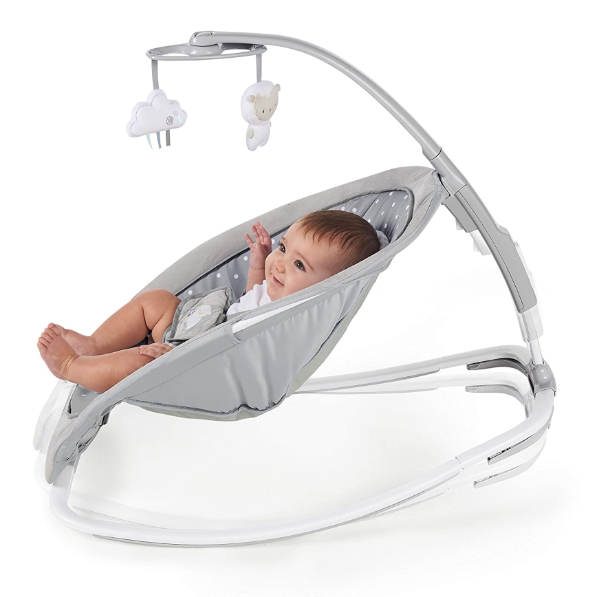 Ingenuity - Dětské houpátko s melodií CUDDLE LAMB 3xLR14