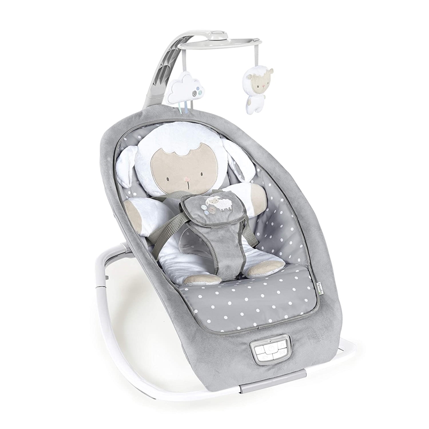 Ingenuity - Dětské houpátko s melodií CUDDLE LAMB 3xLR14