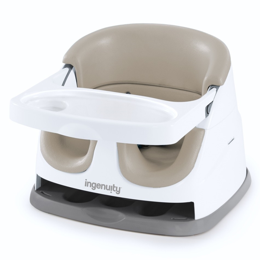 Ingenuity - Podsedák na jídelní židli 2v1 BABY BASE béžová
