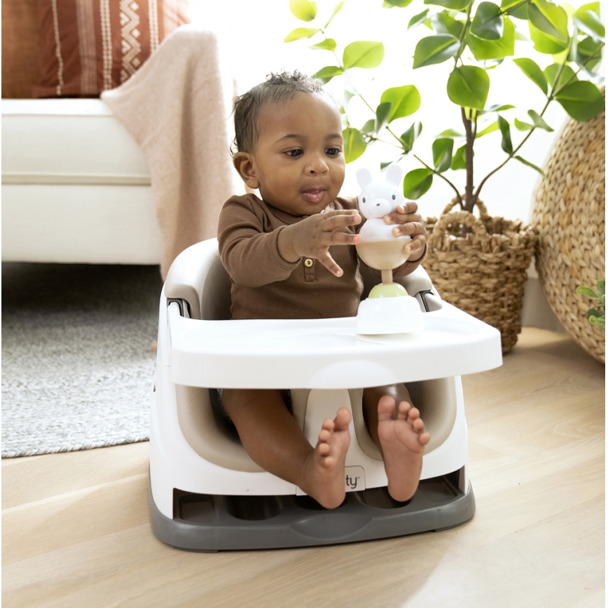 Ingenuity - Podsedák na jídelní židli 2v1 BABY BASE béžová