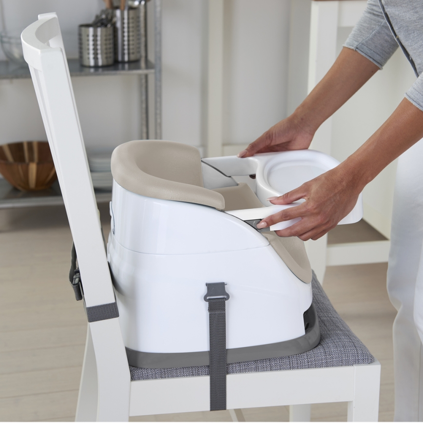 Ingenuity - Podsedák na jídelní židli 2v1 BABY BASE béžová