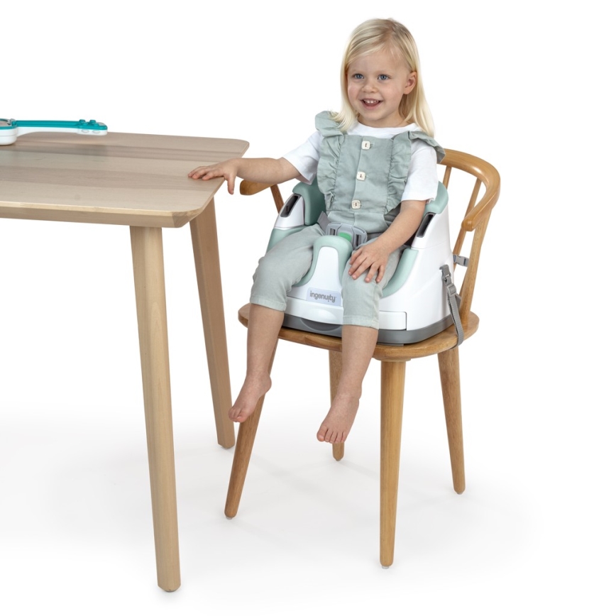 Ingenuity - Podsedák na jídelní židli 2v1 BABY BASE mintová