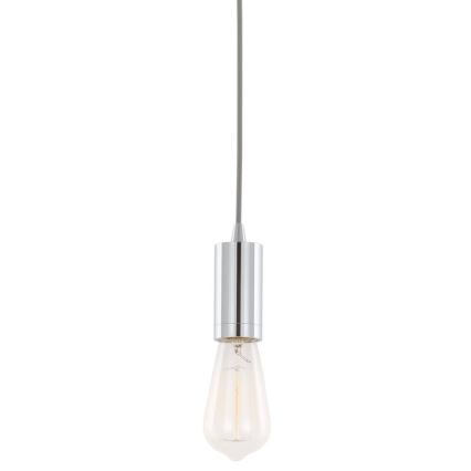 ITALUX - Lustr na lanku MODERNA 1xE27/60W/230V lesklý chrom