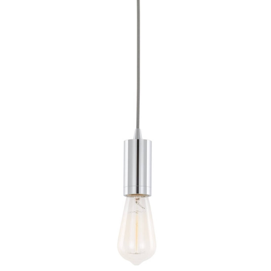 ITALUX - Lustr na lanku MODERNA 1xE27/60W/230V lesklý chrom