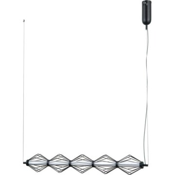 ITALUX - LED Lustr na lanku SEVILLA LED/25W/230V 3000K černá