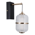 ITALUX - LED Nástěnná lampa ALANI LED/6W/230V 3000K černá/zlatá