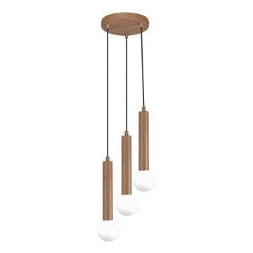 ITALUX - Lustr na lanku FILANO 3xG9/5W/230V hnědá