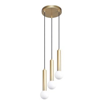 ITALUX - Lustr na lanku FILANO 3xG9/5W/230V zlatá