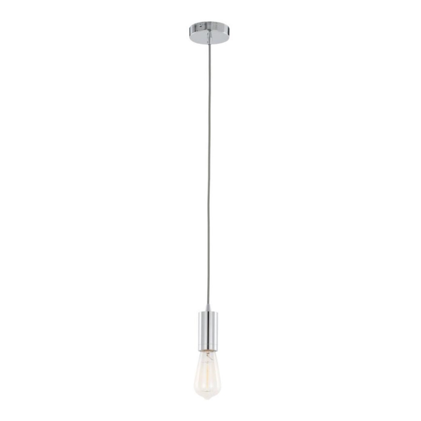 ITALUX - Lustr na lanku MODERNA 1xE27/60W/230V lesklý chrom