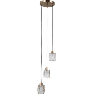 ITALUX - Lustr na lanku TORNO 3xE14/40W/230V zlatá