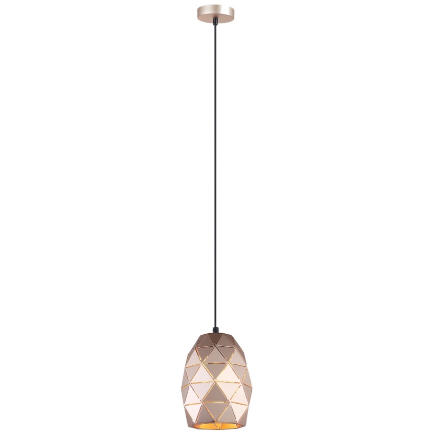 ITALUX - Lustr na lanku HARLEY 1xE27/40W/230V rose gold