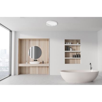 ITALUX - LED Stmívatelné stropní svítidlo RANTE LED/58W/230V 3000-6500K pr. 50 cm bílá + dálkové ovládání