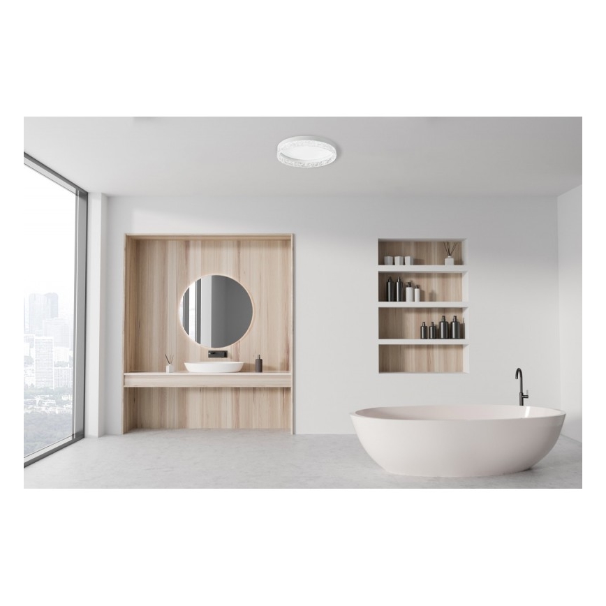ITALUX - LED Stmívatelné stropní svítidlo RANTE LED/58W/230V 3000-6500K pr. 50 cm bílá + dálkové ovládání