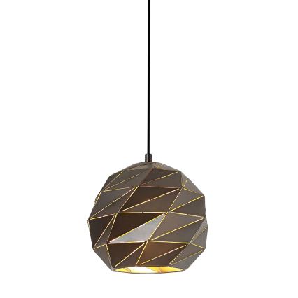 ITALUX - Lustr na lanku PALERMO 1xE27/40W/230V pr. 23 cm antracit