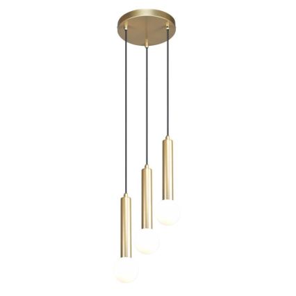 ITALUX - Lustr na lanku FILANO 3xG9/5W/230V zlatá