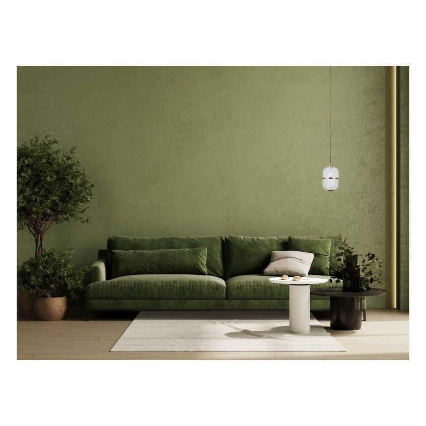 ITALUX - LED Lustr na lanku ALANI LED/6W/230V 3000K černá/zlatá