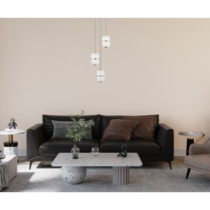 ITALUX - LED Lustr na lanku ALANI 3xLED/5W/230V 3000K zlatá