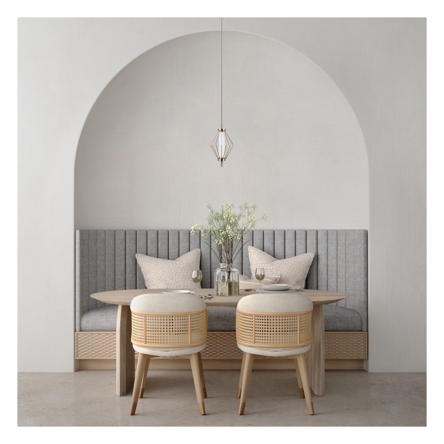 ITALUX - LED Lustr na lanku SEVILLA LED/5W/230V 3000K zlatá