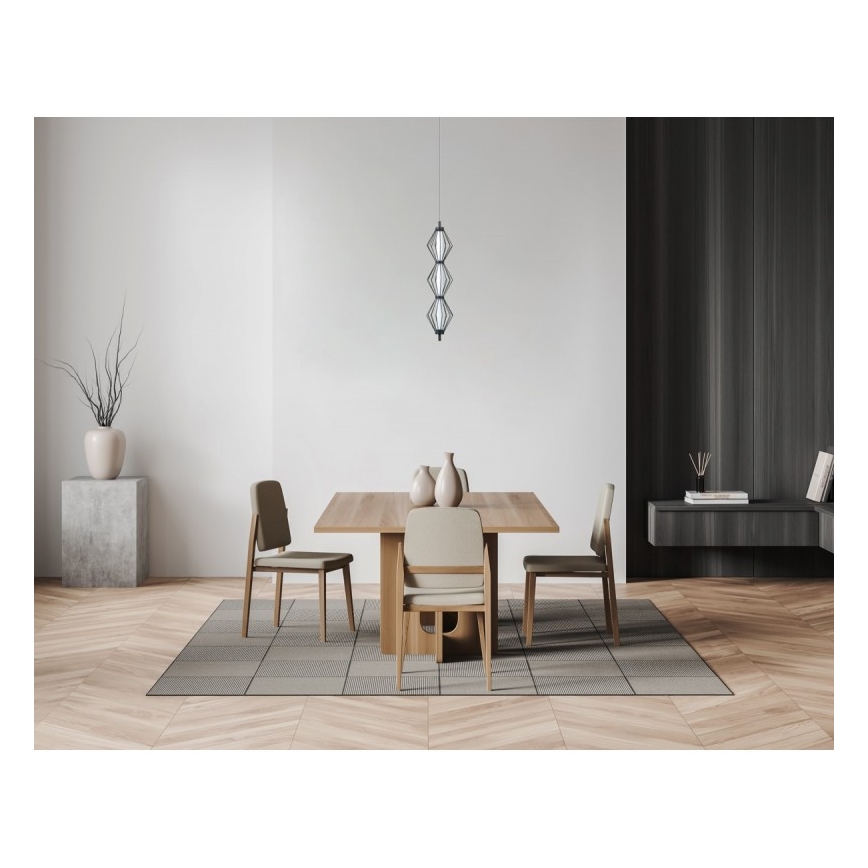 ITALUX - LED Lustr na lanku SEVILLA LED/15W/230V 3000K černá