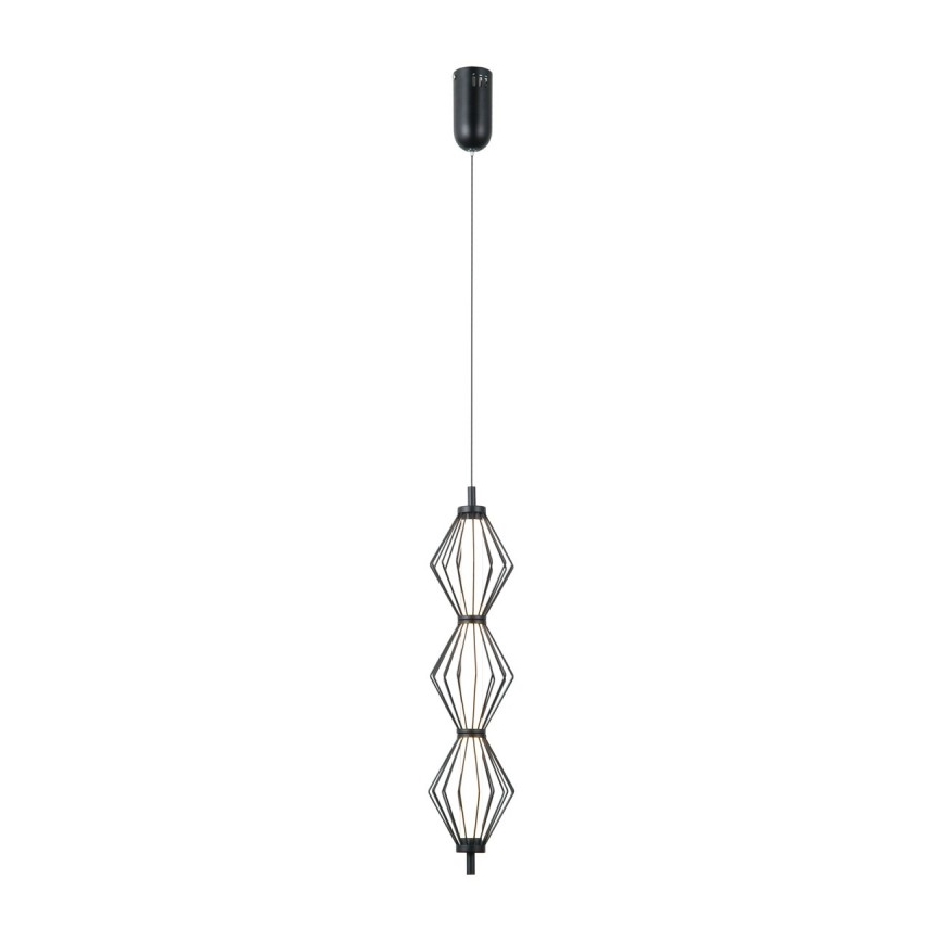 ITALUX - LED Lustr na lanku SEVILLA LED/15W/230V 3000K černá