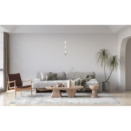 ITALUX - LED Lustr na lanku SEVILLA LED/15W/230V 3000K zlatá