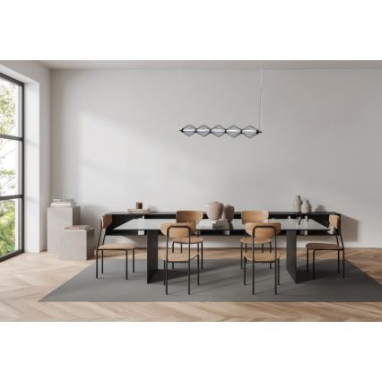 ITALUX - LED Lustr na lanku SEVILLA LED/25W/230V 3000K černá