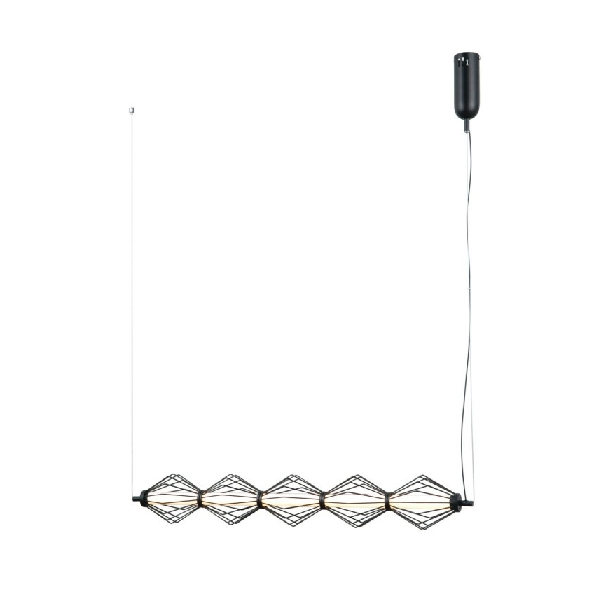 ITALUX - LED Lustr na lanku SEVILLA LED/25W/230V 3000K černá