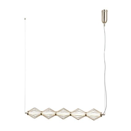 ITALUX - LED Lustr na lanku SEVILLA LED/25W/230V 3000K zlatá