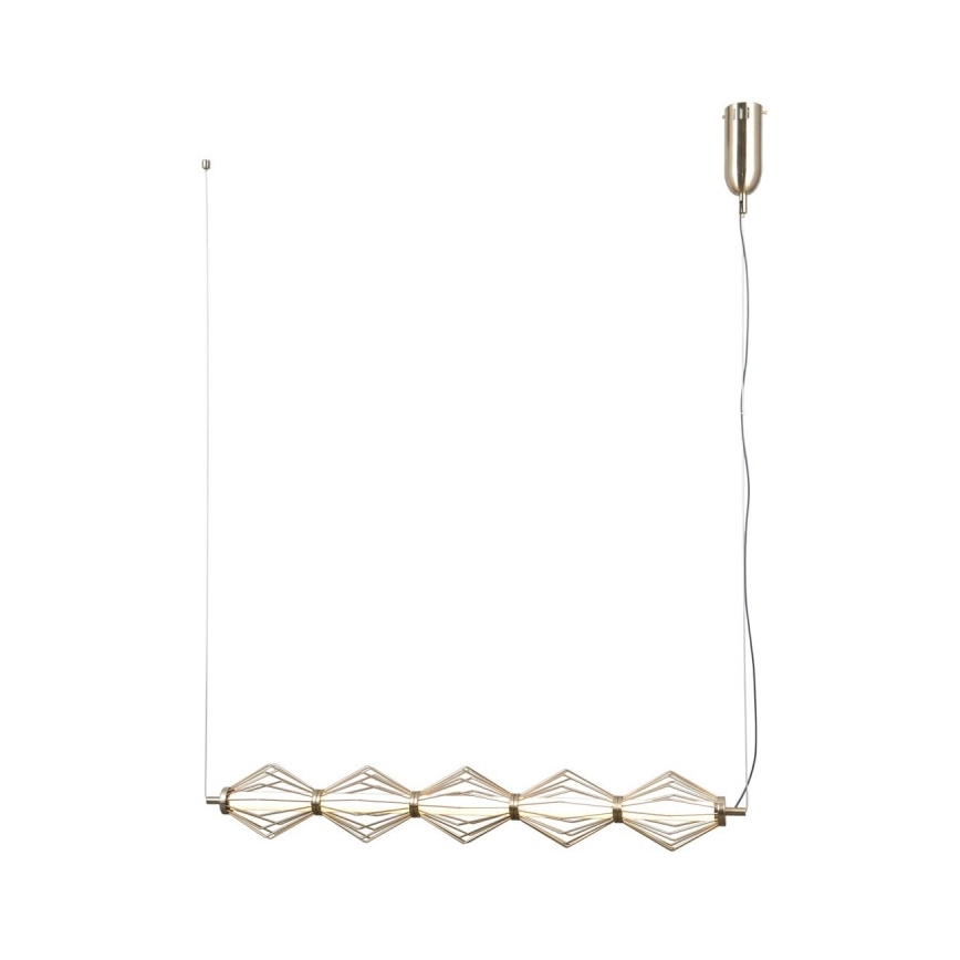 ITALUX - LED Lustr na lanku SEVILLA LED/25W/230V 3000K zlatá