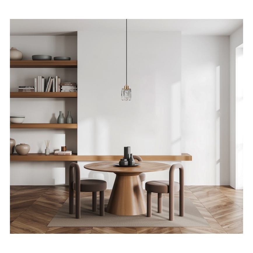 ITALUX - Lustr na lanku TORNO 1xE14/40W/230V černá/zlatá