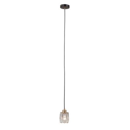 ITALUX - Lustr na lanku TORNO 1xE14/40W/230V černá/zlatá