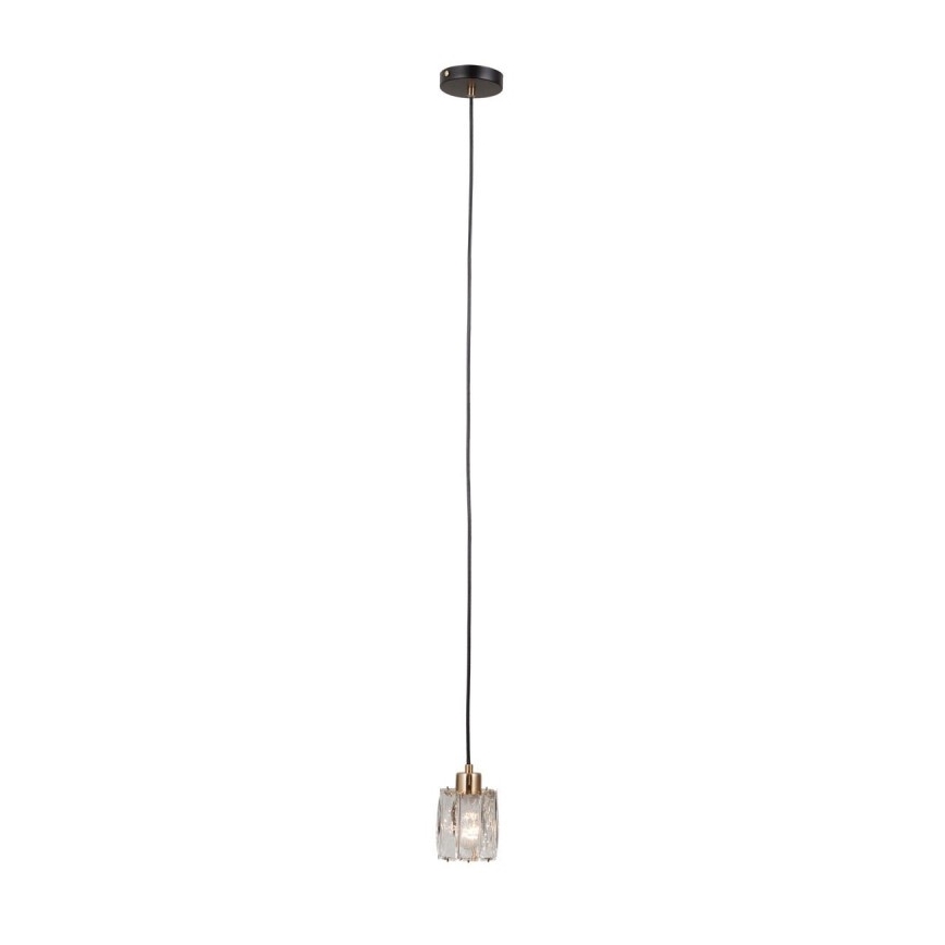 ITALUX - Lustr na lanku TORNO 1xE14/40W/230V černá/zlatá