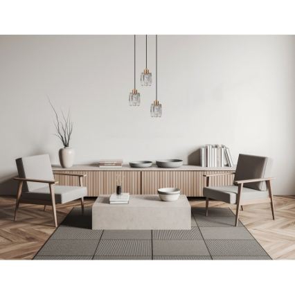 ITALUX - Lustr na lanku TORNO 3xE14/40W/230V zlatá