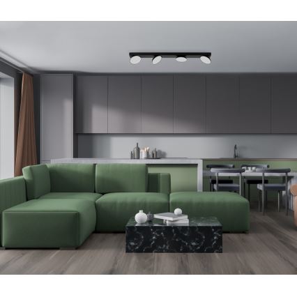 ITALUX - LED Bodové svítidlo CASTELIO 4xLED/5W/230V 4000K černá