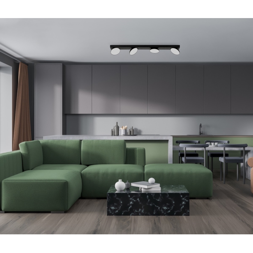ITALUX - LED Bodové svítidlo CASTELIO 4xLED/5W/230V 4000K černá