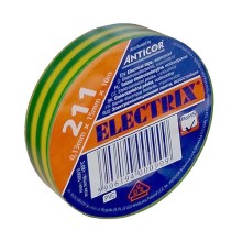 Izolační páska ELECTRIX 15mm x 10m žlutozelená