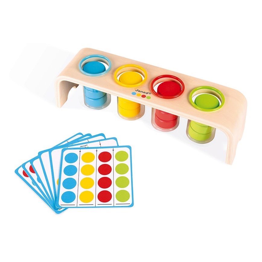 Janod - Dřevěná interaktivní hračka MONTESSORI 22 ks