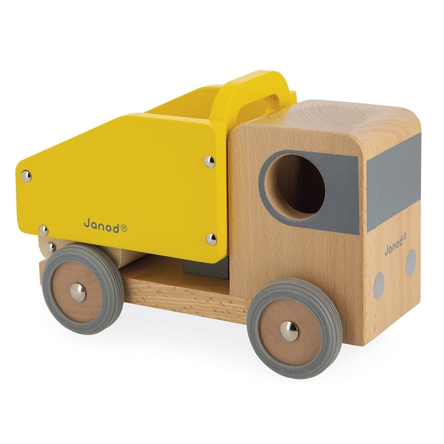 Janod - Dřevěný bagr a nákladní auto BOLID