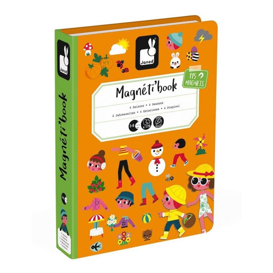 Janod - Magnetická interaktivní sada MAGNETIBOOK roční období